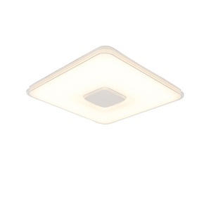 QAZQA, Quadratische Deckenleuchte inkl. LED-Dimmung zur Warmfernbedienung - Seoul, Quadratische Deckenleuchte inkl. LED-Dimmung zur Warmfernbedienung - Seoul
