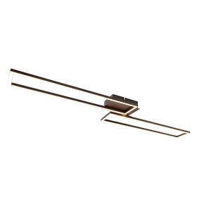 QAZQA, Deckenleuchte schwarz 110 cm inkl. LED 3-stufig dimmbar - Plazas Novo
