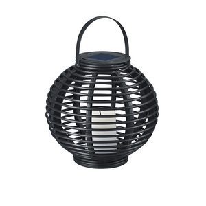 TRIO LEUCHTEN, Tischlampe Anthrazit Flammeffekt inkl. LED und Solarmodul IP44 - Carmul, Tischlampe Anthrazit Flammeffekt inkl. LED und Solarmodul IP44 - Carmul