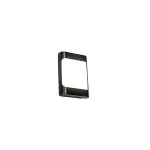 QAZQA, Moderne Außenwandleuchte schwarz inkl. LED IP44 - Khuvan