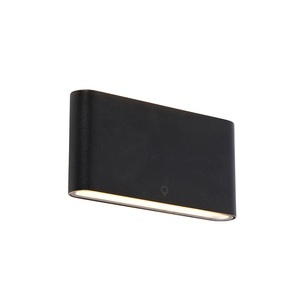 QAZQA, Moderne Außenwandleuchte schwarz 17,5 cm inkl. LED IP65 - Batt