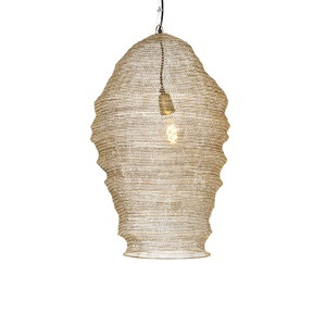 QAZQA, Orientalische Pendelleuchte Gold - Nidum, Orientalische Pendelleuchte Gold - Nidum