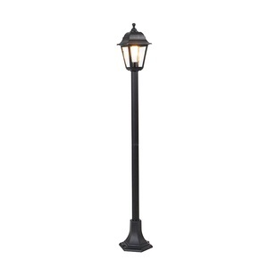 QAZQA, Klassische Laterne schwarz 122 cm - Hauptstadt, Klassische Laterne schwarz 122 cm - Hauptstadt