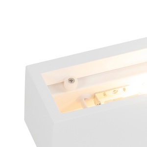 QAZQA, Moderne Wandlampe weiß - Santino Novo
