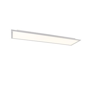QAZQA, Deckenleuchte weiß 120 cm inkl. LED mit Fernbedienung - Liv, Deckenleuchte weiß 120 cm inkl. LED mit Fernbedienung - Liv