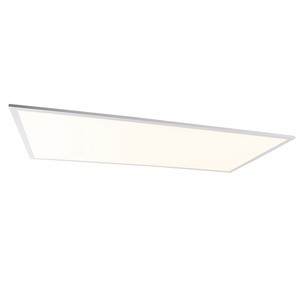 QAZQA, LED-paneel dimbaar met afstandbediening 120 cm - Arya Q, Deckenleuchte Stahl 120 cm inkl. LED mit Fernbedienung - Liv