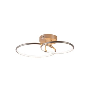 QAZQA, Design Deckenleuchte Stahl inkl. LED 3-stufig dimmbar 2-Licht - Joaniqa