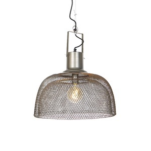 QAZQA, Industrielle Hängelampe Stahl 48 cm - Arti Wire