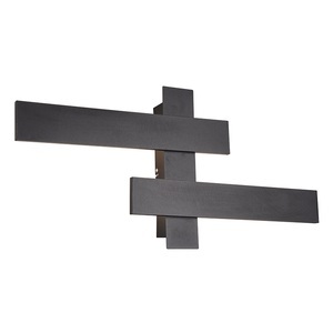 TRIO LEUCHTEN, Moderne Wandleuchte schwarz inkl. LED 3-stufig dimmbar 2-Licht - Lisa