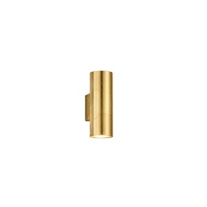 TRIO LEUCHTEN, Moderne Wandleuchte Gold 2-Licht - Duo Loko, Moderne Wandleuchte Gold 2-Licht - Duo Loko