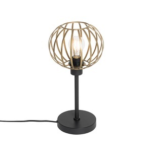 QAZQA, Design tafellamp goud - Johanna, Design-Tischlampe Messing - Johanna