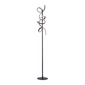 Paul Neuhaus, Design Stehleuchte schwarz inkl. LED und Dimmer - Krisscross, Design Stehleuchte schwarz inkl. LED und Dimmer - Krisscross