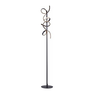 Paul Neuhaus, Design Stehleuchte schwarz inkl. LED und Dimmer - Krisscross