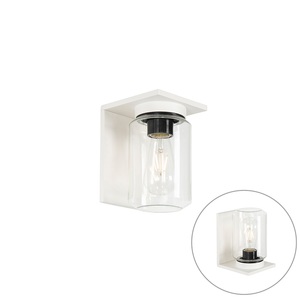 QAZQA, Moderne Wandleuchte weiß IP54 - Marshall