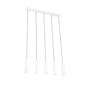 QAZQA, Moderne hanglamp wit 5-lichts - Jeana