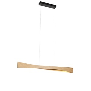 MTK Leuchten, Land Hängelampe Holz inkl. LED 3-Stufen dimmbar - Sjaak