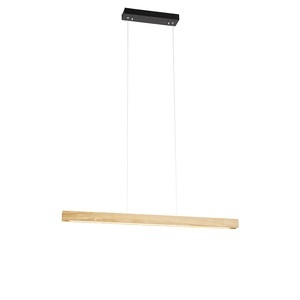 MTK Leuchten, Moderne Hängelampe Holz inkl. LED 3-stufig dimmbar - Holz