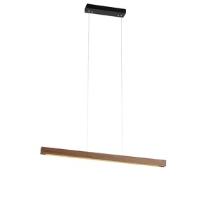 MTK Leuchten, Moderne Hängelampe Holz inkl. LED 3-stufig dimmbar - Holz