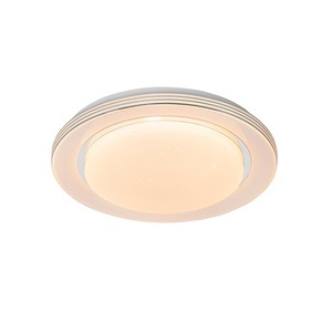 QAZQA, Deckenleuchte weiß 38 cm inkl. LED mit Fernbedienung - Jochem, Deckenleuchte weiß 38 cm inkl. LED mit Fernbedienung - Jochem