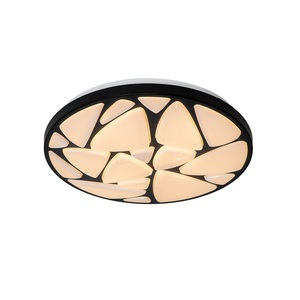 QAZQA, Moderne plafondlamp zwart 39 cm incl. LED 2000 - 4000K - Marian