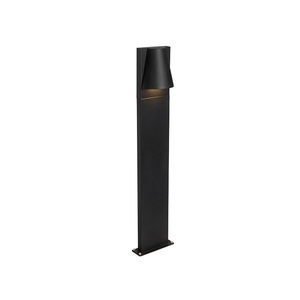 QAZQA, Industrieel buitenpaalje zwart 80 cm IP44 - Femke, Industrielle Außenstehleuchte schwarz IP44 - Femke
