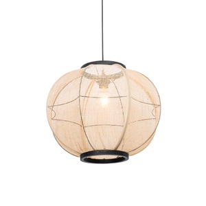 QAZQA, Oosterse hanglamp bruin 48 cm - Rob