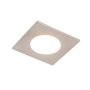 QAZQA, Set van 6 inbouwspots staal incl. LED 3-staps dimbaar IP65 - Simply