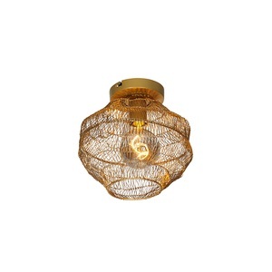 QAZQA, Oosterse plafondlamp goud 25 cm - Vadi