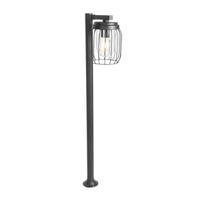 QAZQA, Modern buiten paaltje zwart 100 cm IP44 - Luc