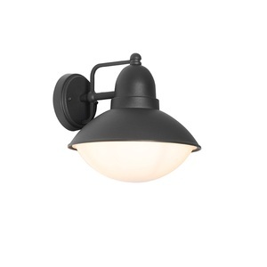 QAZQA, Moderne buiten wandlamp zwart IP44 - Marcel