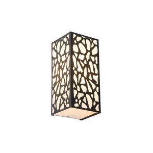 QAZQA, Moderne buiten wandlamp zwart IP44 - Nicole