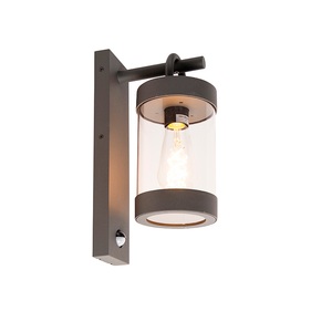 TRIO LEUCHTEN, Außenwandlampe Sambesi, Bewegungssensor, anthrazit, Außenwandlampe Sambesi, Bewegungssensor, anthrazit