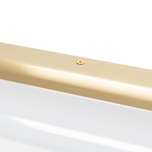 QAZQA, Wandlamp wit met goud incl. LED 3-staps dimbaar IP44 - Yordi