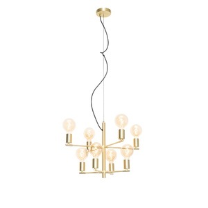 QAZQA, Moderne hanglamp goud 8-lichts - Osprey