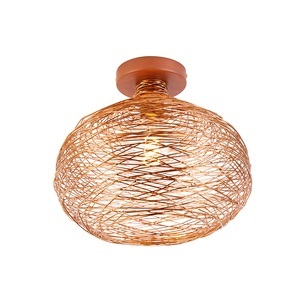 QAZQA, Design plafondlamp koper - Sarella, Design plafondlamp koper - Sarella