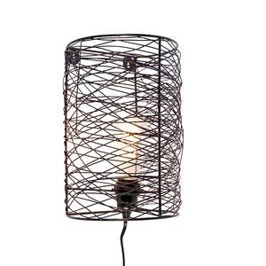QAZQA, Design wandlamp zwart - Sarella, Design wandlamp zwart - Sarella