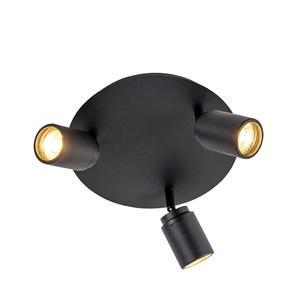QAZQA, Smart Design Außenleuchte schwarz 40 cm inkl. WiFi ST64 - Schiedam, Smart Design Außenleuchte schwarz 40 cm inkl. WiFi ST64 - Schiedam