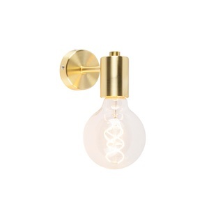 QAZQA, Smart Art Deco Wandleuchte Gold inkl. G95 WiFi Lichtquelle - Facil