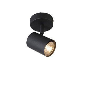 QAZQA, Smart Spot schwarz inkl. WiFi GU10 verstellbar - Jeana, 