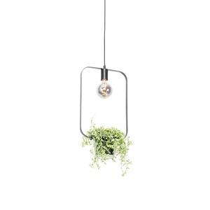 QAZQA, Moderne hanglamp zwart met glas rechthoekig - Roslini, Moderne Hängelampe schwarz mit Glas rechteckig - Roslini