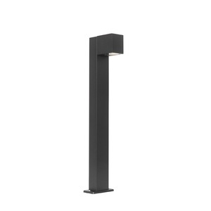 QAZQA, Industriële staande buitenlamp zwart 65 cm IP44 - Baleno