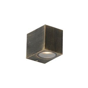 QAZQA, Moderne wandlamp antiek goud IP44 - Baleno I