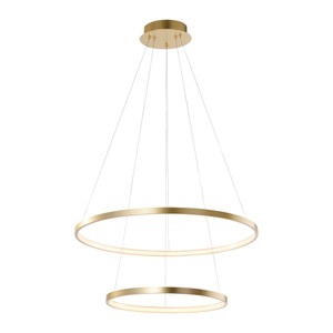 Leuchten Direct, Moderne Ringpendelleuchte gold inkl. LED - Anella Duo