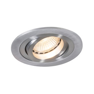 QAZQA, Moderner Einbaustrahler Rondoo 1 Aluminium, Moderner Einbaustrahler Rondoo 1 Aluminium