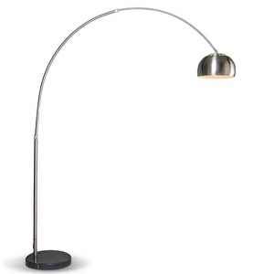 QAZQA, Moderne Bogenlampe Stahl verstellbar - Grande