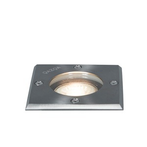 QAZQA, Bodeneinbaustrahler für außen Edelstahl gebürstet 10,5 cm IP65 - Basic Square, Bodeneinbaustrahler für außen Edelstahl gebürstet 10,5 cm IP65 - Basic Square