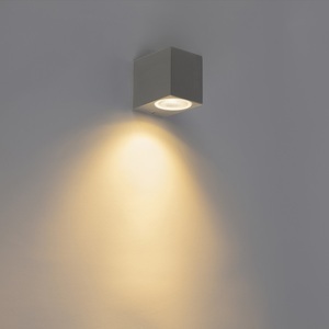QAZQA, Moderne Wandleuchte anthrazit IP44 - Baleno I