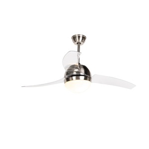 QAZQA, Deckenventilator aus Stahl mit Fernbedienung - Bora 52, Deckenventilator aus Stahl mit Fernbedienung - Bora 52