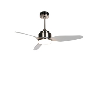 QAZQA, Deckenventilator grau inkl. LED mit Fernbedienung - Tramontane 46, Deckenventilator grau inkl. LED mit Fernbedienung - Tramontane 46