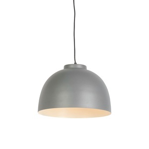 QAZQA, Skandinavische Hängelampe grau 40 cm - Hoodi